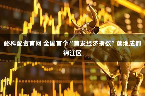 峪科配资官网 全国首个“首发经济指数”落地成都锦江区
